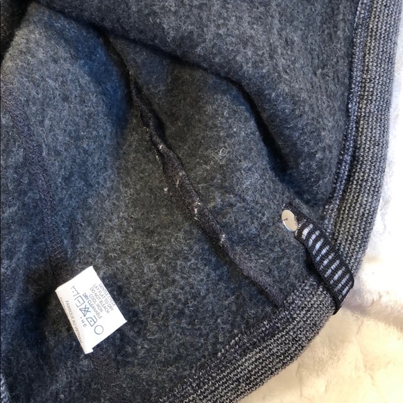 Prana wool blend full zip gray &charcoal stripe/XL - Picture 8 of 8